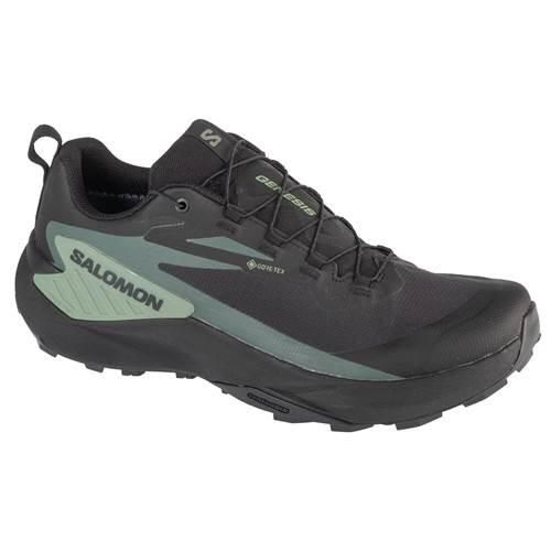 Buty do biegania męskie Salomon Genesis Gtx. Szare buty do biegania Salomon, bez wzorów, z gore-texu, bez zapięcia, do biegania, gore-tex. Za 697.00 zł.