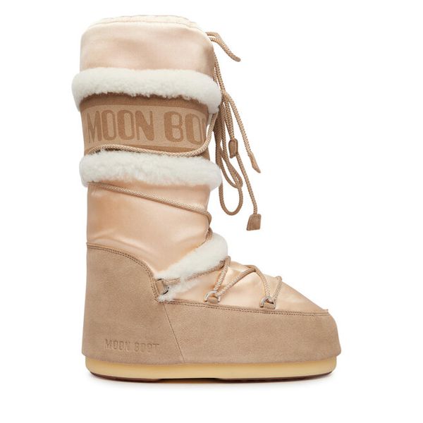 Śniegowce Moon Boot. Brązowe śniegowce Moon Boot, bez zapięcia. Za 1,729.00 zł.