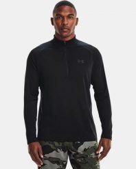 Bluza treningowa męska Under Armour Tech 2.0 1/2 ZIP (1328495-001). Czarne bluzy Under Armour, m, bez wzorów, bez kaptura. Za 209.00 zł.
