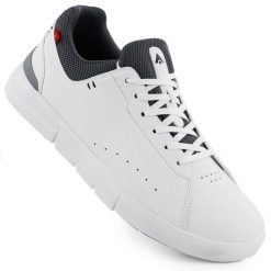 Skórzane półbuty sportowe męskie białe McArthur MC19. Białe eleganckie półbuty bez wzorów, bez obcasa, bez zapięcia. W wyprzedaży za 228.69 zł.