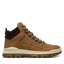 Trzewiki Jack&Jones. Brązowe botki sznurowane Jack&Jones, bez wzorów, bez obcasa, bez zapięcia. Za 379.99 zł.