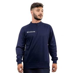 Męska Bluza Maglia Tecnica. Niebieskie bluzy z kapturem Givova, m, bez wzorów, z materiału, z kapturem. Za 102.99 zł.
