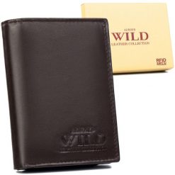 Portfel skórzany Always Wild N0036-P-SCR brązowy. Brązowe portfele Always Wild, bez wzorów. Za 37.99 zł.