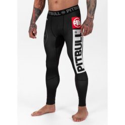 Legginsy dla dorosłych techniczne sportowe Hilltop Sports. Białe legginsy długie sportowe PITBULL, l, bez wzorów, na fitness i siłownię. Za 159.00 zł.