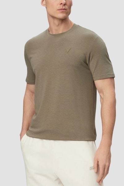GUESS Zielony męski t-shirt z lampasami na krótki rękaw Hedley, Rozmiar XL. Zielone t-shirty Guess, z aplikacjami, bez ramiączek. W wyprzedaży za 89.99 zł.