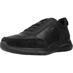 Buty GEOX U MONREALE Czarny. Czarne buty turystyczne Geox, bez wzorów, z syntetyku, bez zapięcia, na fitness i siłownię. Za 242.99 zł.