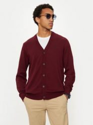 U.S. Polo Assn. Kardigan MUP2238 Czerwony Regular Fit. Czerwone swetry rozpinane U.S. Polo Assn., l, bez wzorów, z bawełny, bez kołnierzyka, bez ramiączek. Za 139.99 zł.