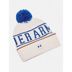 Czapka zimowa męska Under Armour ciepła z pomponem. Białe czapki zimowe Under Armour, bez wzorów. Za 126.70 zł.