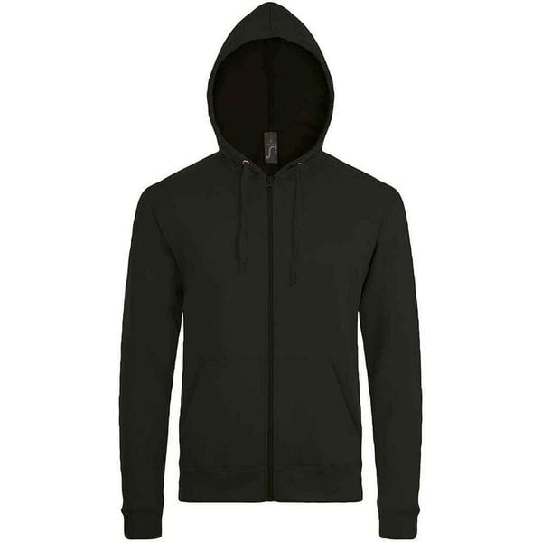 Bluza Z Kapturem Dla Dorosłych Unisex Stone. Czarne bluzy SOL'S, m, bez wzorów, z kapturem. Za 127.99 zł.
