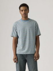 Levi's Koszulka w kolorze błękitno-brązowym rozmiar: S. Niebieskie bezrękawniki Levi's®, s, bez wzorów, z bawełny, bez kołnierzyka, bez ramiączek. Za 65.54 zł.