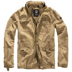 Kurtka męska Brandit M65 Britannia Camel. Brązowe kurtki Brandit, m, bez wzorów, z bawełny, z kapturem. Za 358.55 zł.