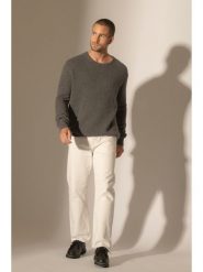 Perfect Cashmere Kaszmirowy sweter w kolorze antracytowym rozmiar: XL. Czarne swetry nierozpinane Perfect Cashmere, xl, bez wzorów, z kaszmiru, bez kołnierzyka, bez ramiączek. Za 608.99 zł.