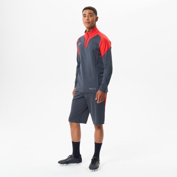 Bluza piłkarska Kipsta Viralto Club. Czerwone bluzy KIPSTA, m, bez wzorów, z elastanu, bez kaptura. Za 99.99 zł.