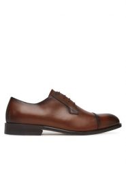 BOSS Półbuty Limber 50541744 Brązowy. Brązowe eleganckie półbuty Boss, bez wzorów, ze skóry, bez obcasa, bez zapięcia. Za 679.99 zł.