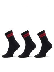 HUGO Skarpety długie 50531515 Czarny. Czarne skarpety Hugo, bez wzorów, z bawełny. Za 109.99 zł.