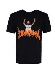Domrebel T-shirt "Party" | Party T-Shirt | Mężczyzna | Czarny. Czarne t-shirty Domrebel, l, bez wzorów, z bawełny, bez kołnierzyka, bez ramiączek. W wyprzedaży za 299.00 zł.