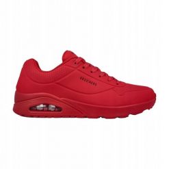 Sneakersy męskie Skechers Uno Stand On Air buty sportowe czerwone (52458-RED). Czerwone buty turystyczne Skechers, bez wzorów, z materiału, bez zapięcia, trekkingowe. Za 289.00 zł.