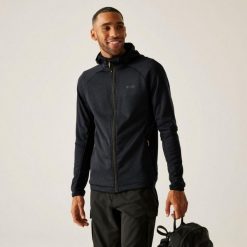 Polar męski rozsuwany z kapturem Everet. Szare bluzy z polaru Regatta, m, bez wzorów, z polaru, z kapturem. W wyprzedaży za 224.45 zł.