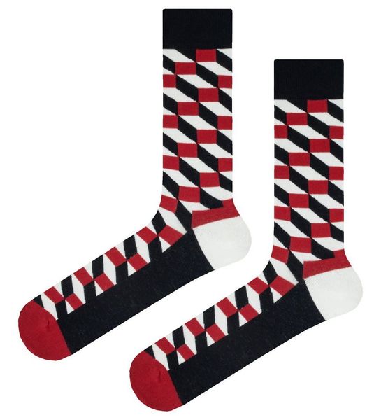 Tematyczne Skarpetki Bawełniane - Wzory Geometryczne. Skarpety His Story, bez wzorów, z bawełny. Za 29.99 zł.