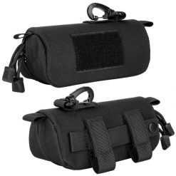 Półsztywne etui na okulary molle z karabińczykiem. Czarne okulary przeciwsłoneczne SPORTENZIA. Za 114.99 zł.