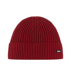 Czapka z wełną merino unisex Eisbar Nordic MU. Czerwone czapki zimowe Eisbar, bez wzorów, z wełny. Za 179.99 zł.