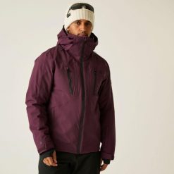 Kurtka narciarska męska z membraną Assimilate Dare 2b. Fioletowe kurtki narciarskie i snowboardowe Dare 2B, m, bez wzorów, z tkaniny, narciarskie. W wyprzedaży za 899.99 zł.