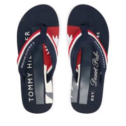 Japonki Tommy Hilfiger. Niebieskie japonki Tommy Hilfiger, bez wzorów. Za 169.99 zł.