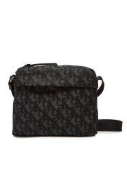 Calvin Klein Saszetka Slouched Monogram Mini Zip Fligh LV04G3175G Czarny. Czarne saszetki i nerki CALVIN KLEIN, bez wzorów, z materiału. Za 299.99 zł.