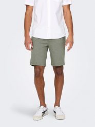 ONLY & SONS Szorty chino w kolorze khaki rozmiar: XL. Brązowe szorty Only & Sons, xl, bez wzorów. Za 61.46 zł.