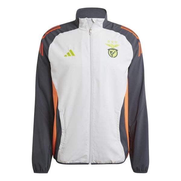 Kurtka prezentacyjna Benfica Lisbonne Tiro 2024/25. Szare kurtki Adidas, l, bez wzorów, z materiału, bez kaptura. Za 285.30 zł.
