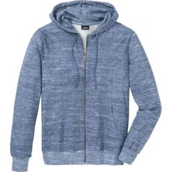 Bluza rozpinana z kapturem bonprix niebieski melanż. Bluzy marki bonprix. Za 79.99 zł.