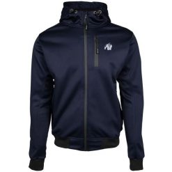 Kurtka z dresu Gorilla Wear Glendal Softshell. Niebieskie kurtki GORILLA WEAR, l, bez wzorów, z dresówki, bez kaptura. Za 400.10 zł.