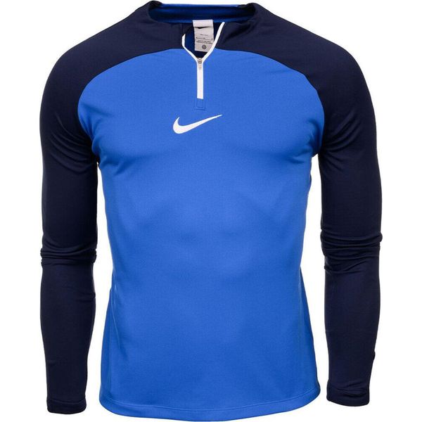 Bluza treningowa męska Nike NK Dri-FIT Academy Drill Top K. Niebieskie bluzy bez kaptura Nike, m, bez wzorów, bez kaptura. Za 156.00 zł.