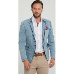 Marynarka "Erin" - Slim fit - w kolorze błękitnym. Marynarki marki Sir Raymond Taylor. W wyprzedaży za 260.95 zł.