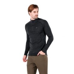 Astro - męska koszulka 100% wełna merino z zamkiem (195 g/m²). Czarne bielizna termoaktywna WOOLONA, m, bez wzorów, z wełny, bez ramiączek, trekkingowe. W wyprzedaży za 324.00 zł.