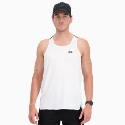 Lekki podkoszulek męski do biegania THERMO TOP. Białe podkoszulki BODYCROSS, m, bez wzorów, z materiału, bez ramiączek. Za 245.99 zł.