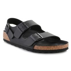Sandały Birkenstock Milano Bs 1024997 czarne. Czarne sandały z materiału, bez zapięcia. Za 808.38 zł.