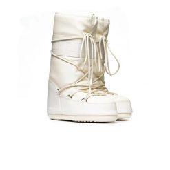 Śniegowce Moon Boot ICON RUBBER 80D1402760-L002. Białe śniegowce Moon Boot, z gumy, z okrągłym noskiem, bez zapięcia. Za 631.60 zł.