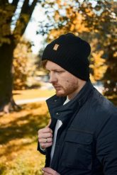 Męska czapka zimowa Brødrene cz8 czarna 9922. Czarne czapki zimowe bez wzorów. Za 49.00 zł.