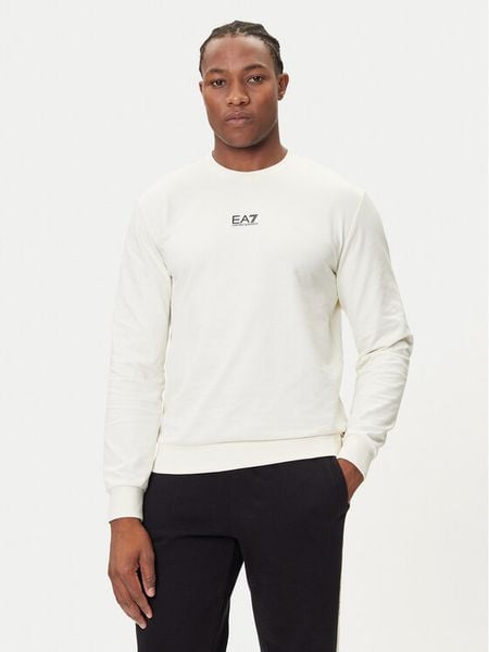 EA7 Emporio Armani Bluza 8NPM30 PJVRZ U1105 Beżowy Regular Fit. Brązowe bluzy EA7 Emporio Armani, m, bez wzorów, z bawełny, bez kaptura. Za 279.99 zł.