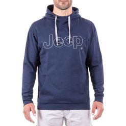 Bluza w kolorze granatowym. Bluzy z kapturem marki Jeep. W wyprzedaży za 112.95 zł.