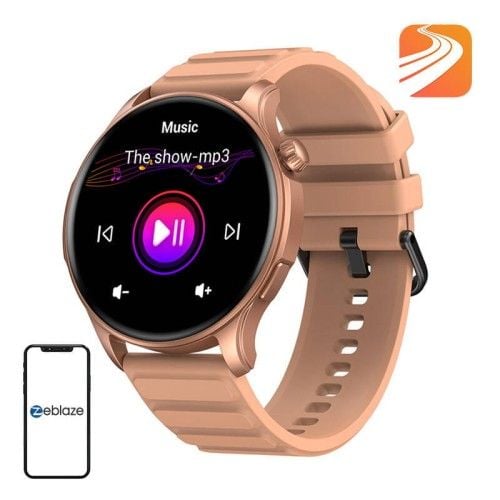 Smartwatch Zeblaze Btalk 3 Pro (Różowy). Czerwone smartbandy Zeblaze, bez wzorów. Za 79.00 zł.