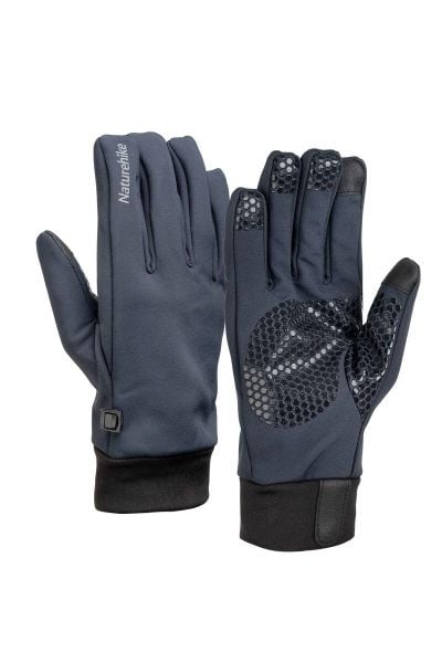 Rękawiczki turystyczne Naturehike Softshell GL05 s. Czarne rękawiczki NATUREHIKE, bez wzorów, z polaru. Za 59.99 zł.