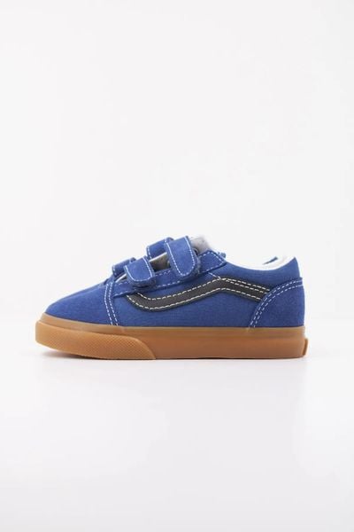 Buty VANS VN000VB25TU1 OLD SKOOL V Niebieski. Niebieskie buty turystyczne Vans, bez wzorów, z tkaniny, bez zapięcia, na fitness i siłownię. Za 191.99 zł.