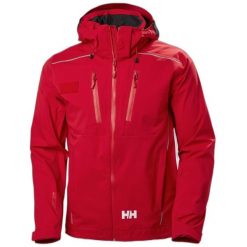 Wodoodporna kurtka Helly Hansen Maple 3L Shell. Czerwone kurtki przeciwdeszczowe Helly Hansen, l, bez wzorów, bez kaptura. Za 2,554.50 zł.