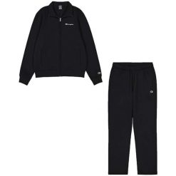 Dres męski Champion. Czarne komplety dresowe Champion, m, bez wzorów, z bawełny, bez ramiączek. Za 180.99 zł.
