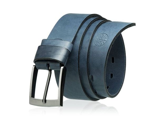 Skórzany pasek BETLEWSKI LIC40-0 granatowy 85. Niebieskie paski Betlewski, bez wzorów, ze skóry. Za 119.00 zł.