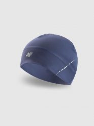 4F Czapka do biegania uniseks - granatowa S/M. Niebieskie czapki zimowe 4F, bez wzorów, z elastanu. Za 69.99 zł.
