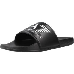Sandały EMPORIO ARMANI SCARPE BEACHWEAR Czarny. Czarne sandały EA7, z materiału, bez zapięcia. Za 170.99 zł.