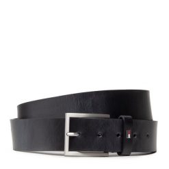 Pasek Męski Tommy Hilfiger. Czarne paski Tommy Hilfiger, bez wzorów. Za 99.99 zł.